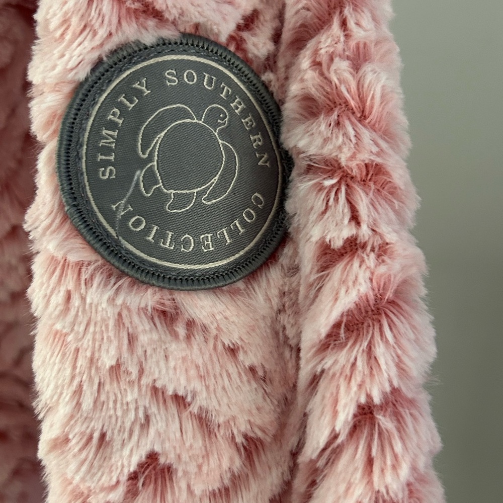 Simply Southern Blush Textured Teddy Jacket - Picture 3 of 11